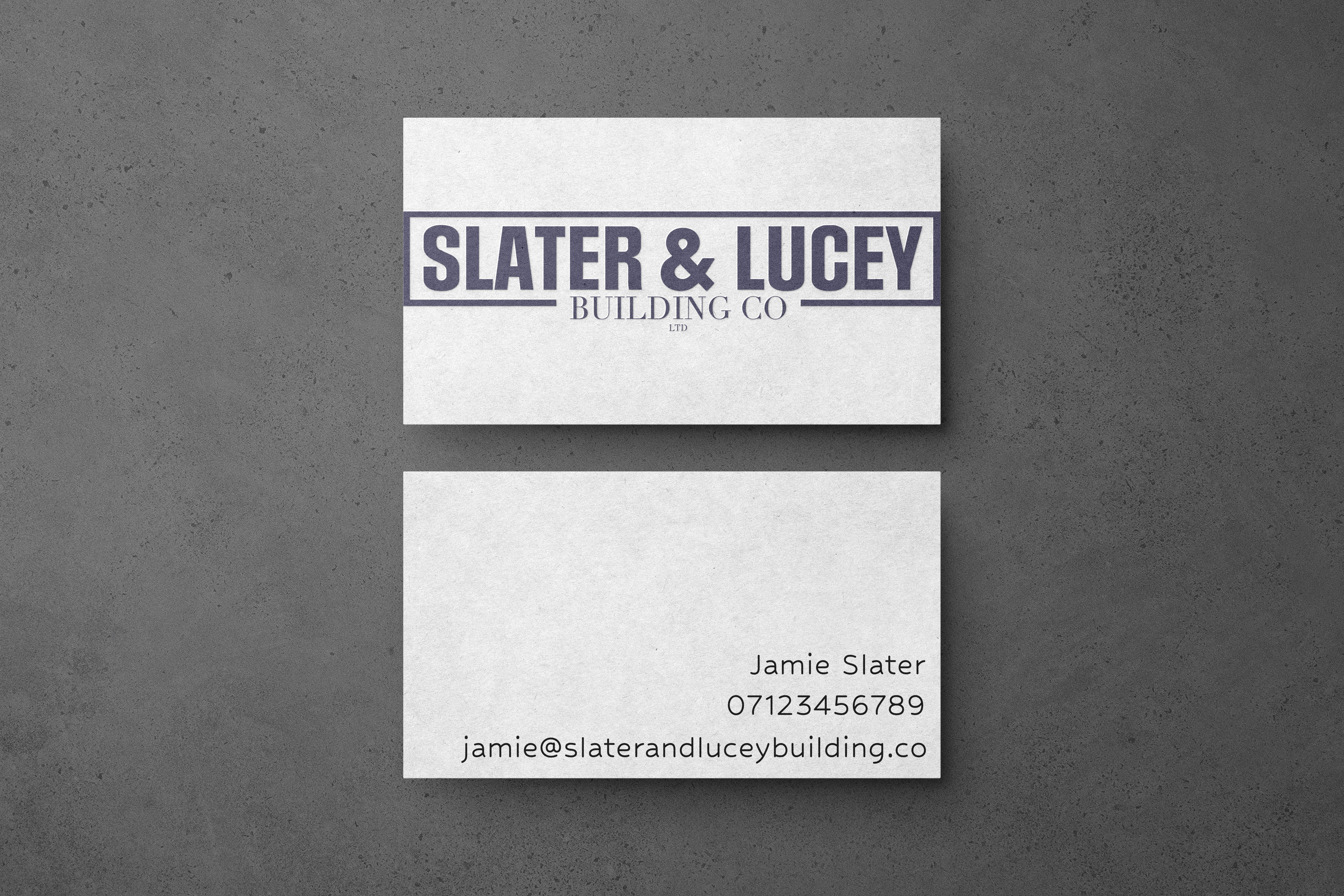 Slater & Lucey business card